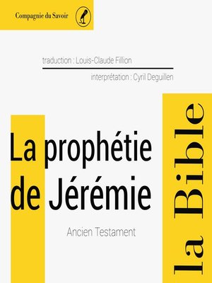 cover image of La prophétie de Jérémie